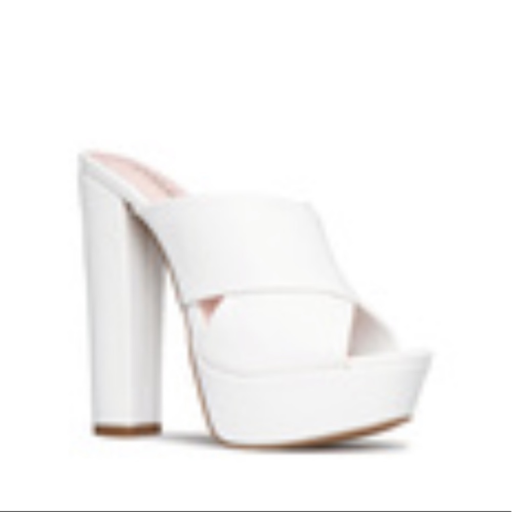 Miami platform mule sandles/ Never worn